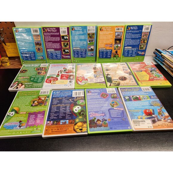 VeggieTales 14-DVD Lot Kids Series Collection Includes Favorites Like Jonah - Picture 2 of 7